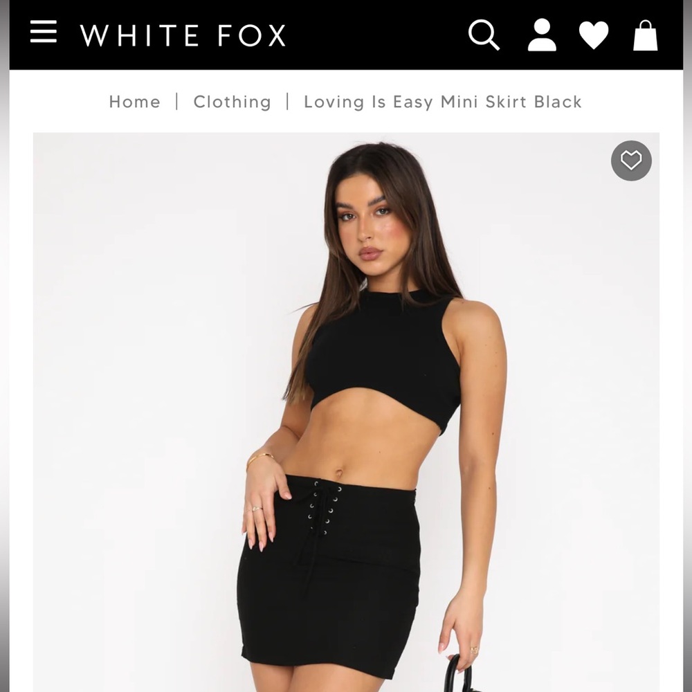 Loving Is Easy Mini Skirt in Black